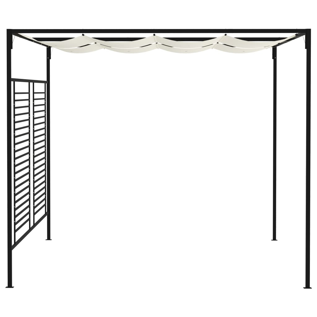 Huvimaja sisäänvedettävä katto 3x4x2,3 m kerma 180 g/m² - Sisustajankoti.fi