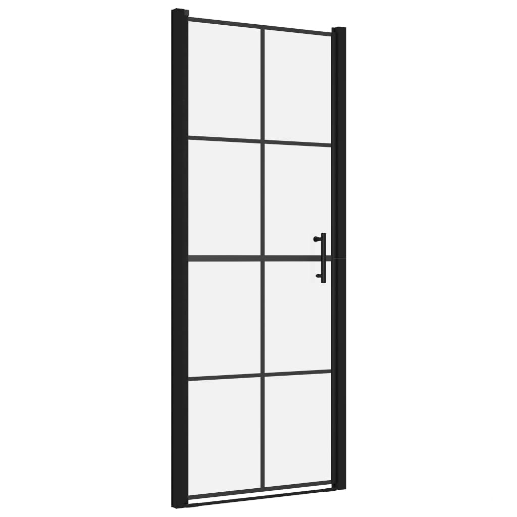 Suihkuovi karkaistu lasi 91x195 cm musta - Sisustajankoti.fi