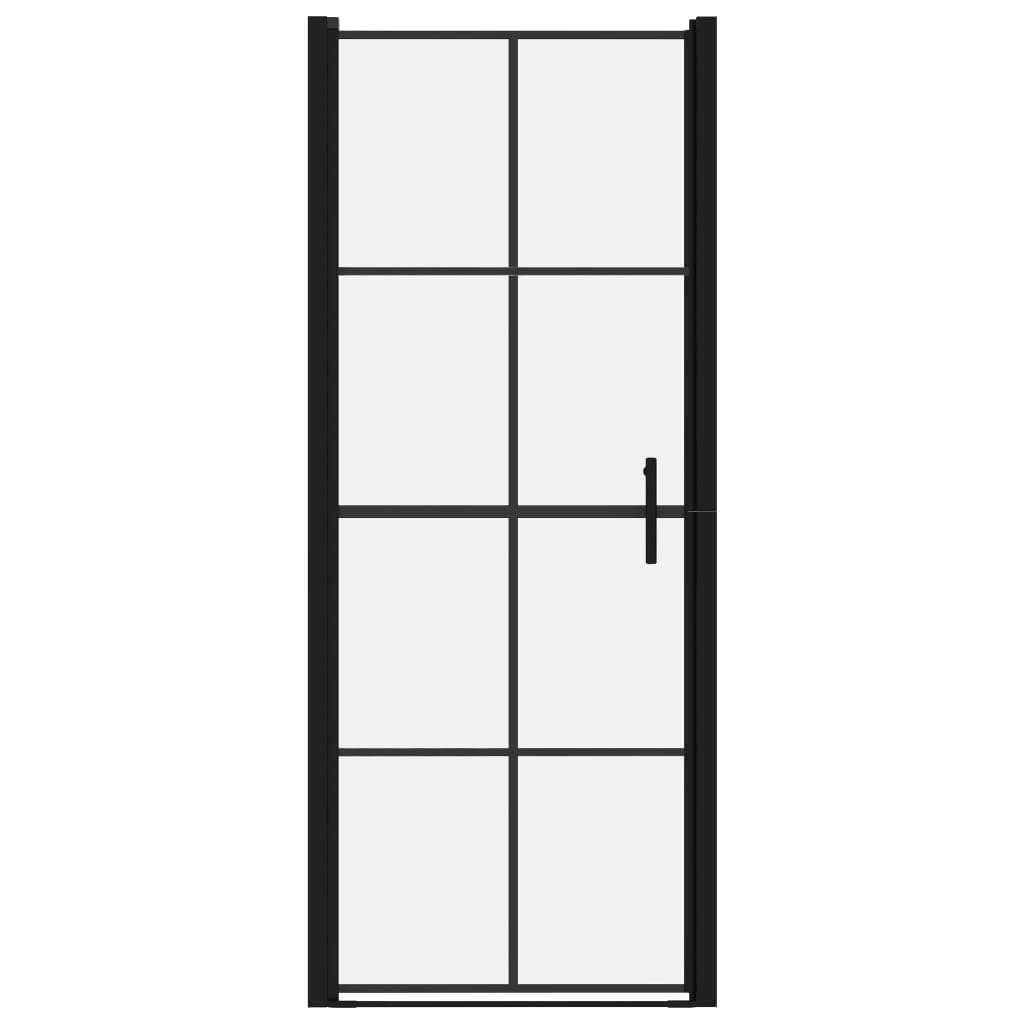 Suihkuovi karkaistu lasi 91x195 cm musta - Sisustajankoti.fi