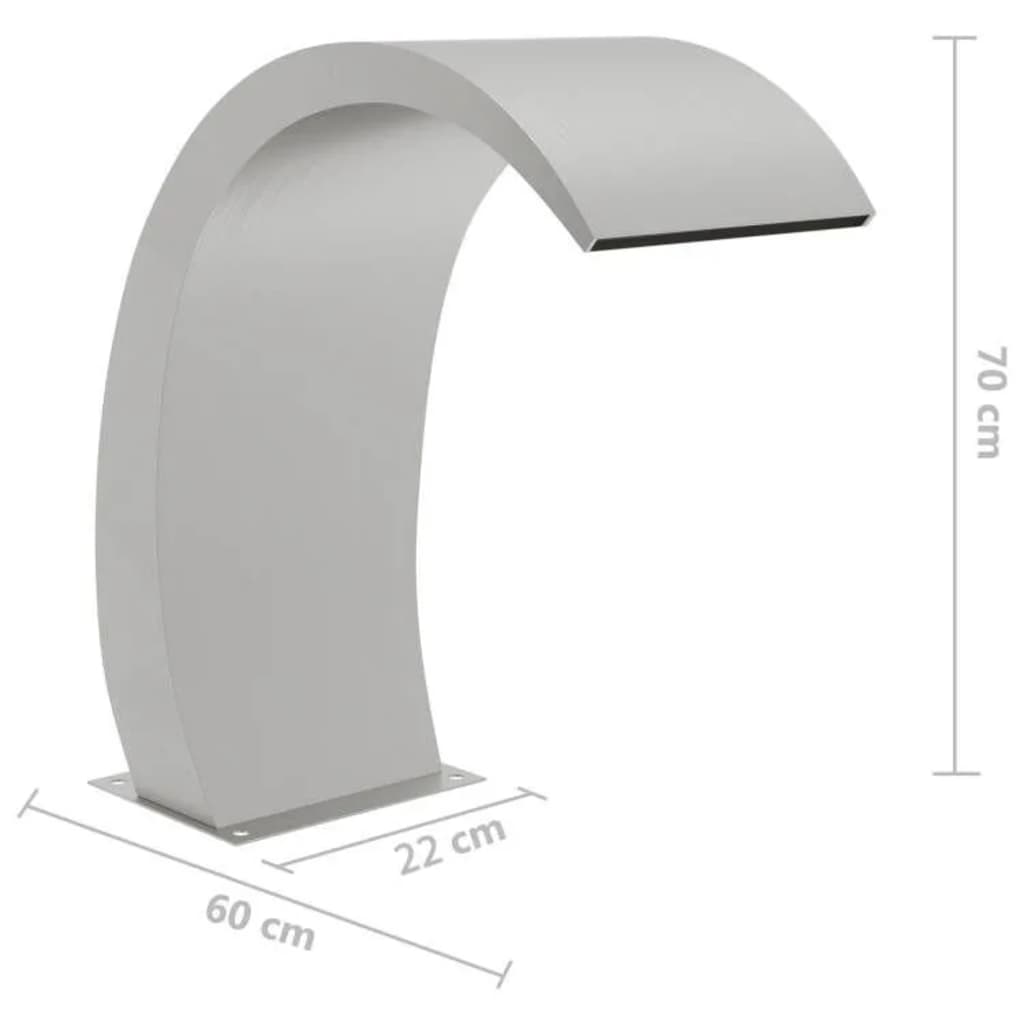 Uima-altaan LED-suihkulähde 304 ruostumaton teräs 30x60x70 cm - Sisustajankoti.fi