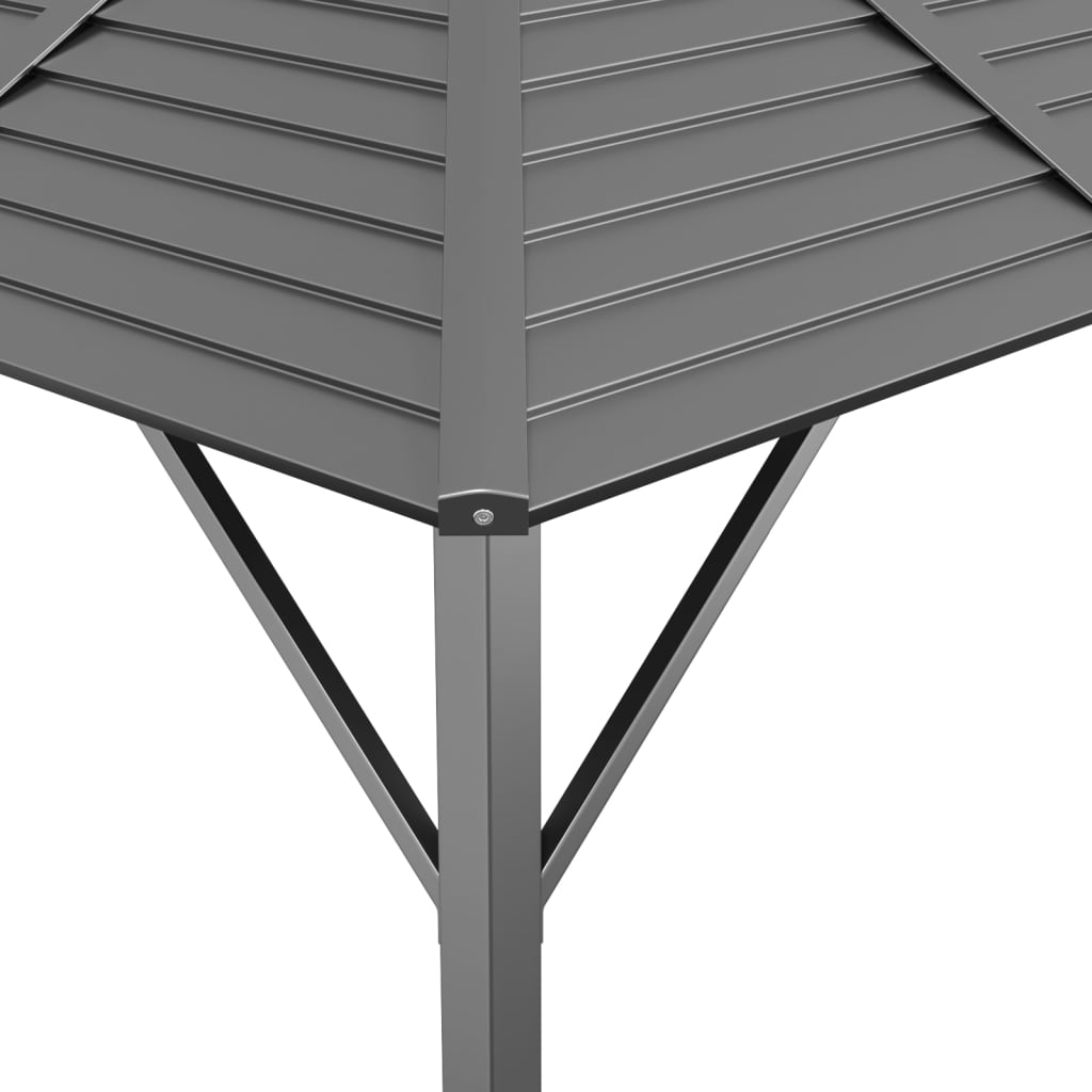 Huvimaja katolla 4x3 m antrasiitti - Sisustajankoti.fi