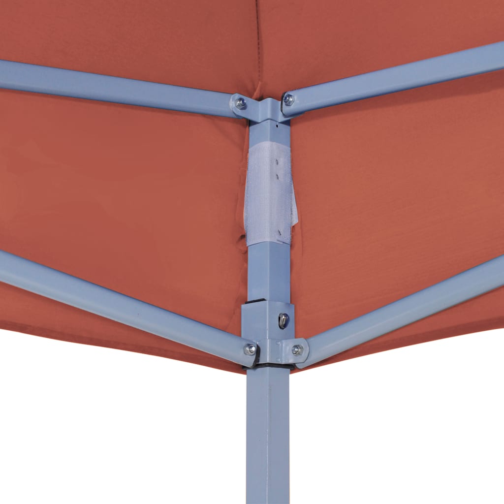 Juhlateltan katto 2x2 m terrakotta 270 g/m² - Sisustajankoti.fi