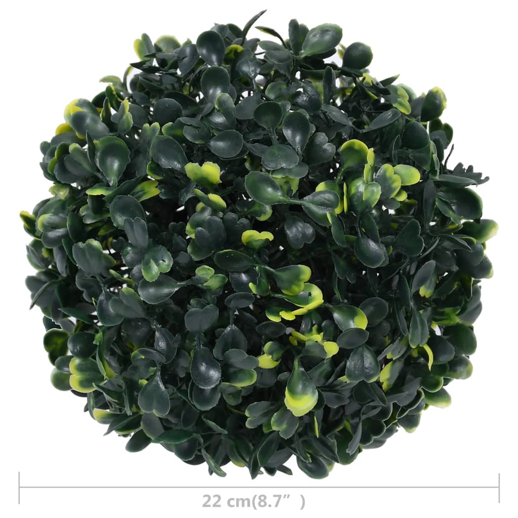 Tekokasvi puksipuupallot 2 kpl 22 cm - Sisustajankoti.fi