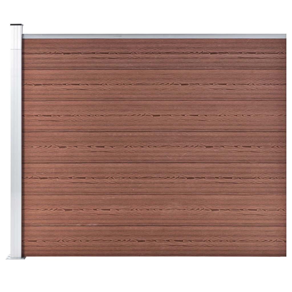 Aitapaneeli WPC 175x146 cm ruskea - Sisustajankoti.fi
