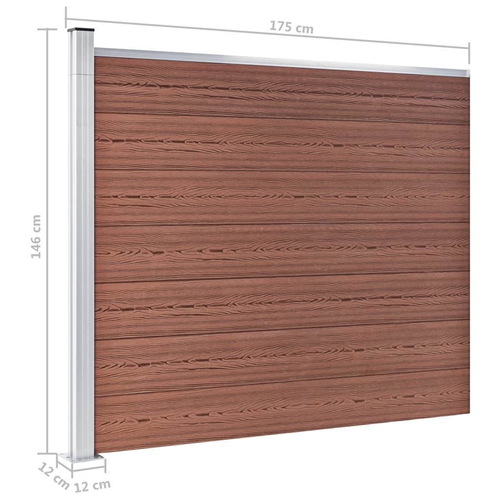 Aitapaneeli WPC 175x146 cm ruskea - Sisustajankoti.fi