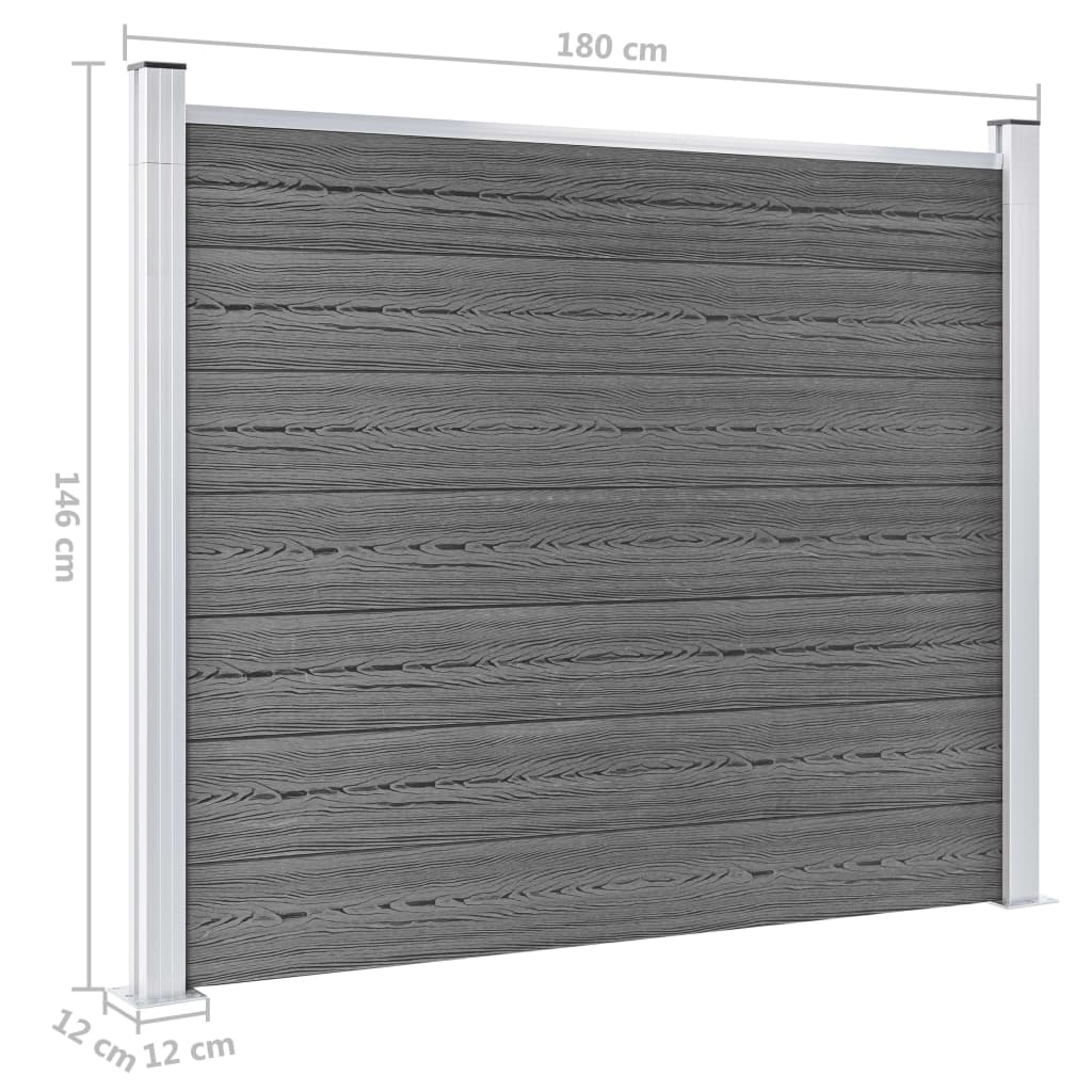 Aitapaneeli WPC 180x146 cm harmaa - Sisustajankoti.fi