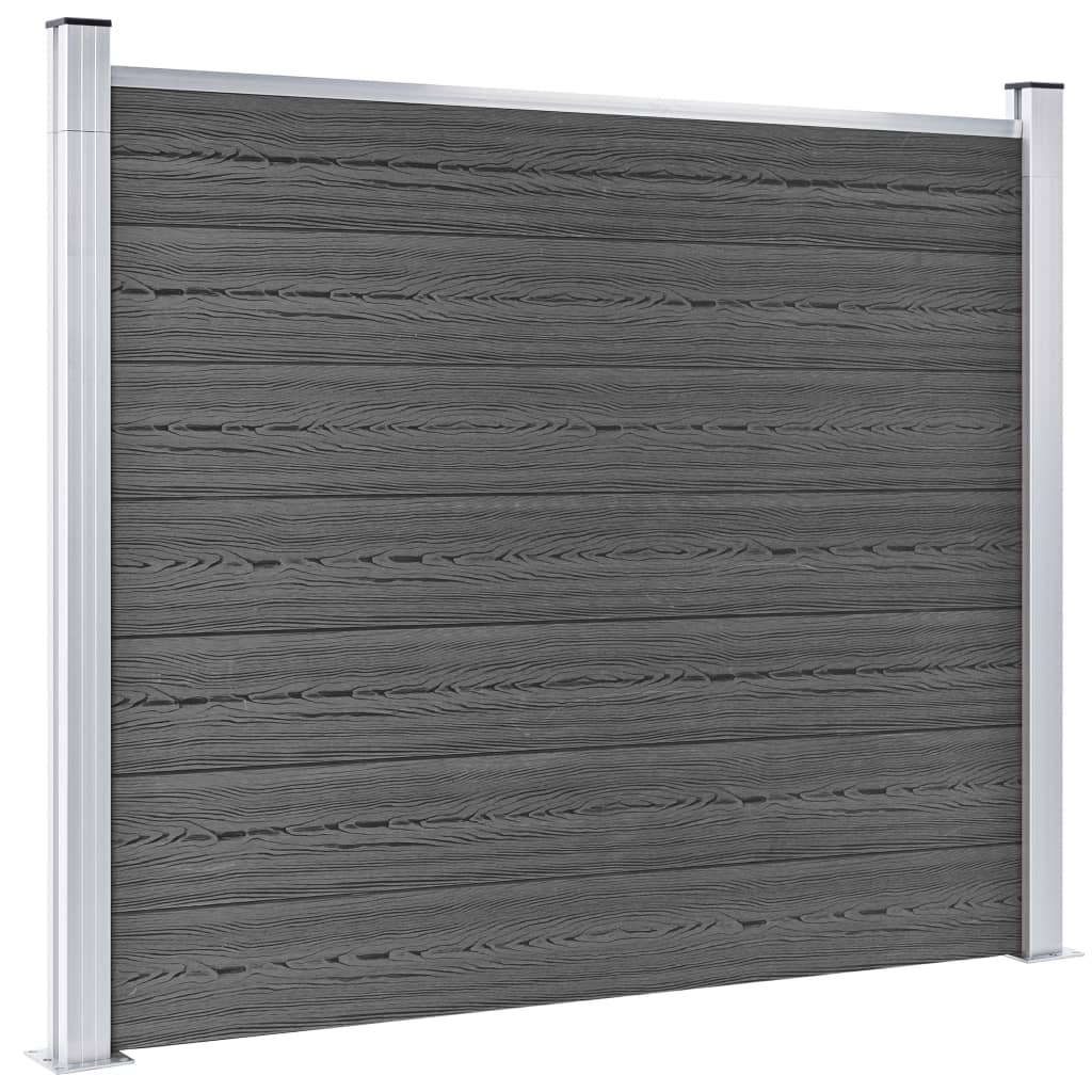 Aitapaneeli WPC 180x146 cm musta - Sisustajankoti.fi