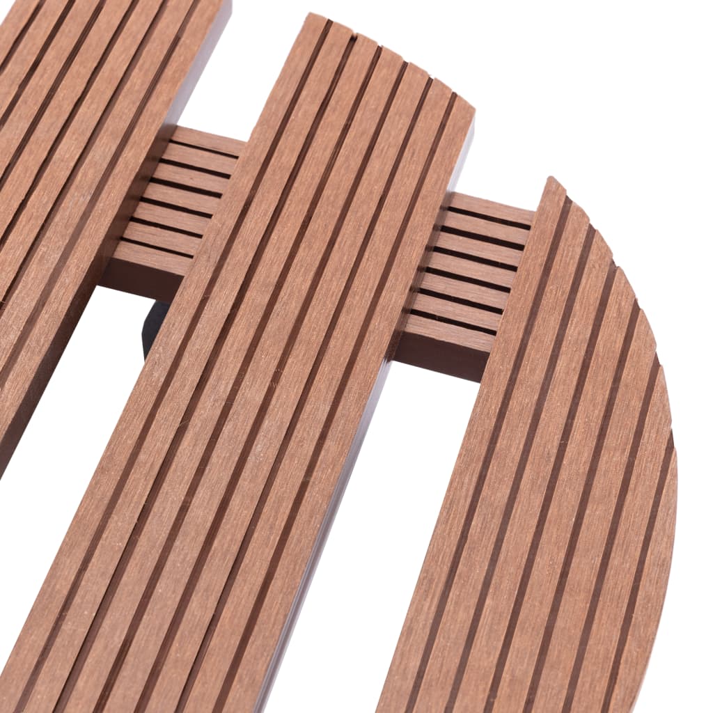 Kasvirullakot 2 kpl ruskea Ø30x7,5 cm WPC - Sisustajankoti.fi