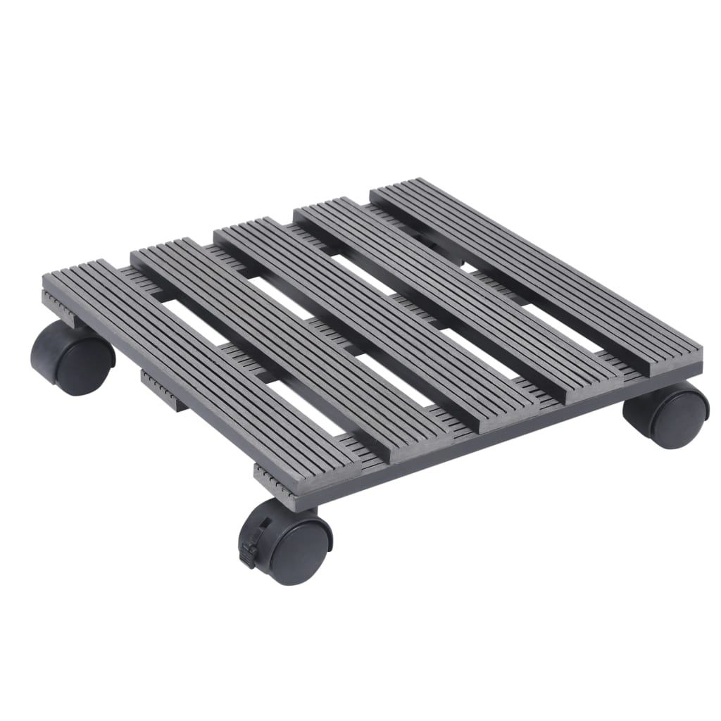Kasvirullakot 2 kpl harmaa 30x30x7,5 cm WPC - Sisustajankoti.fi