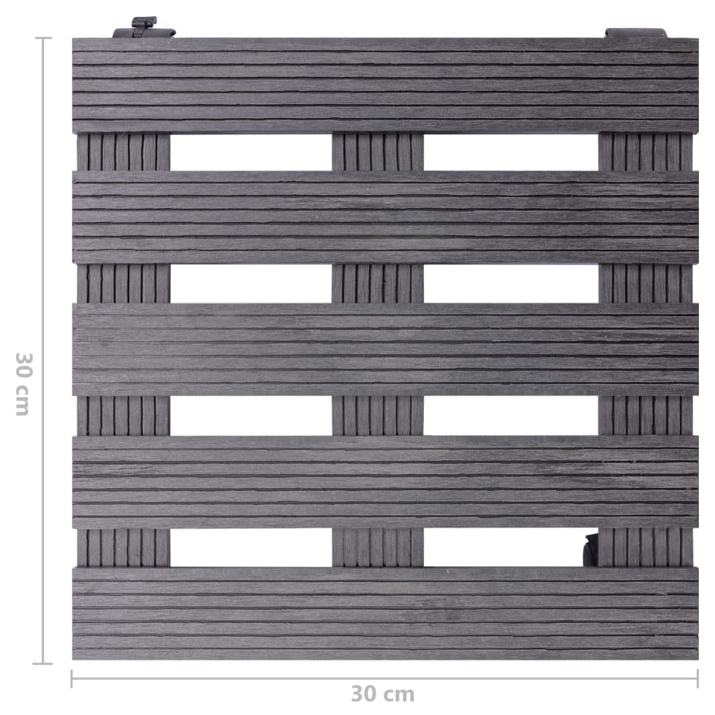 Kasvirullakot 2 kpl harmaa 30x30x7,5 cm WPC - Sisustajankoti.fi