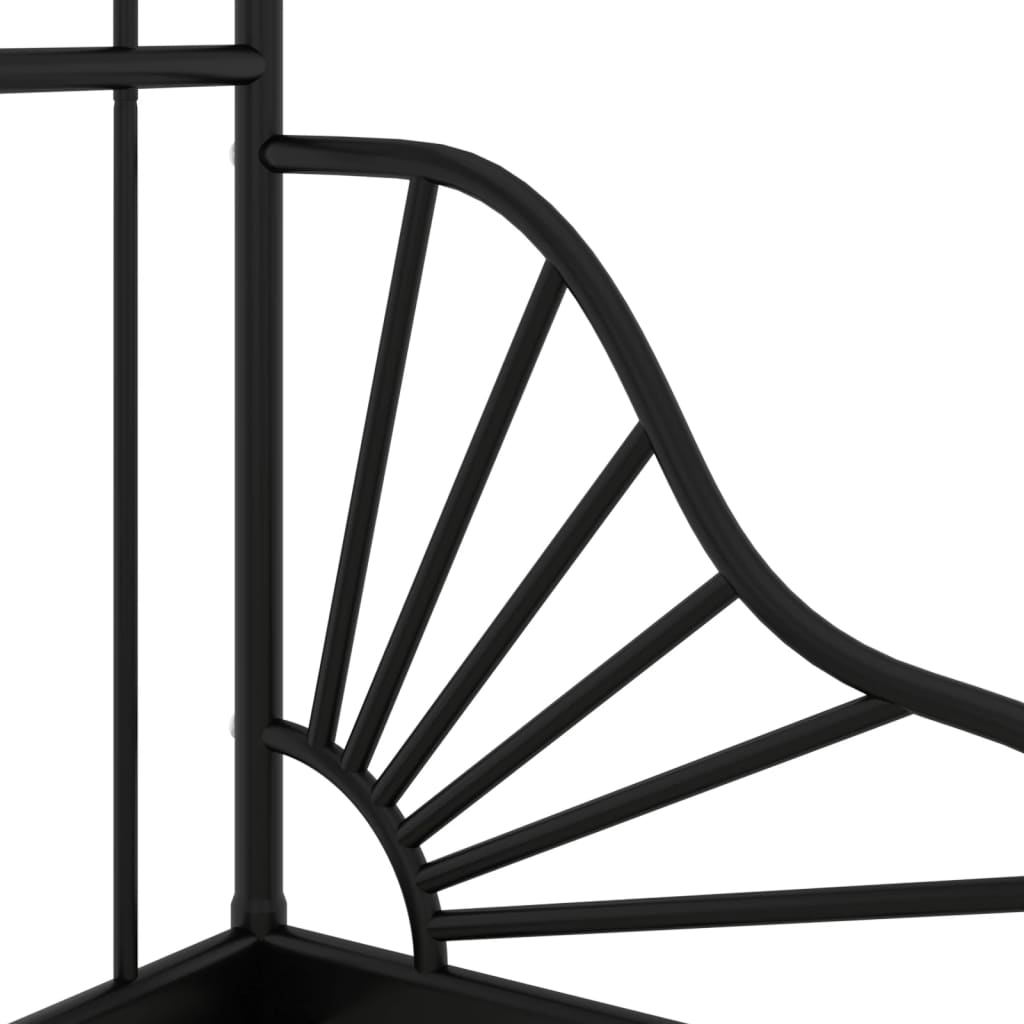 Jatkettava sängynrunko musta metalli 80x130/200 cm - Sisustajankoti.fi