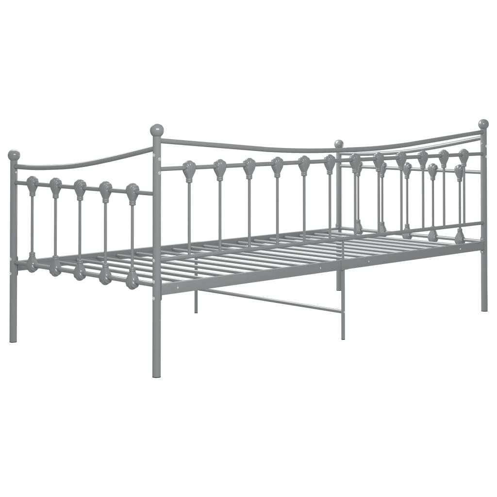 Sohvasängyn runko harmaa metalli 90x200 cm - Sisustajankoti.fi