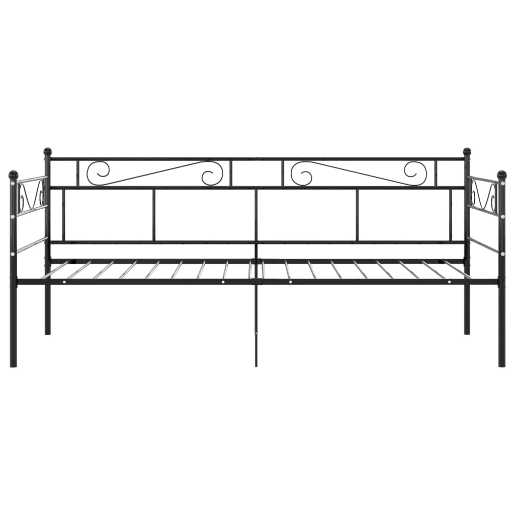 Sohvasängyn runko musta metalli 90x200 cm - Sisustajankoti.fi