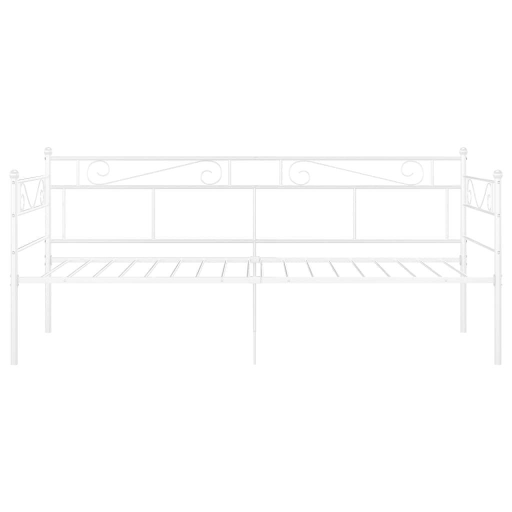 Sohvasängyn runko valkoinen metalli 90x200 cm - Sisustajankoti.fi