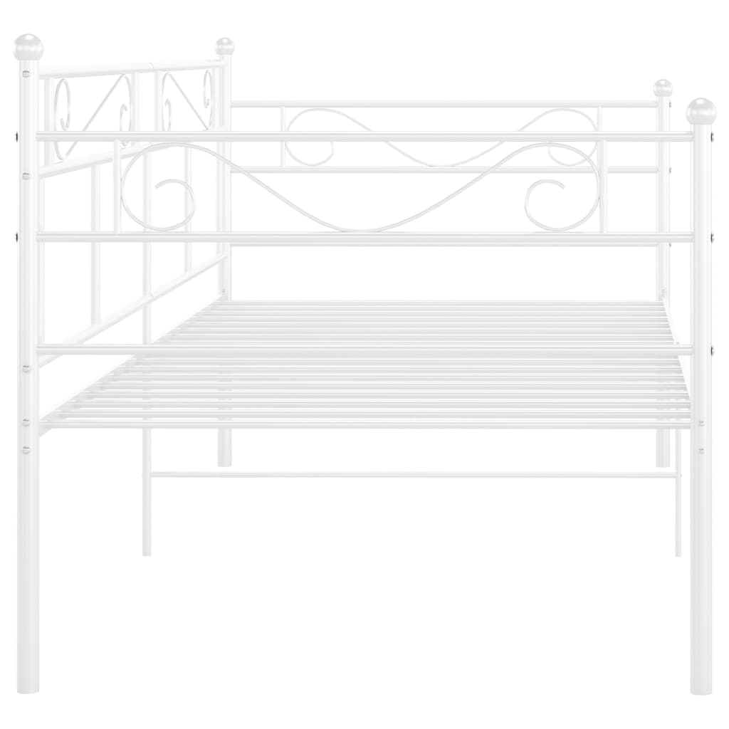 Sohvasängyn runko valkoinen metalli 90x200 cm - Sisustajankoti.fi