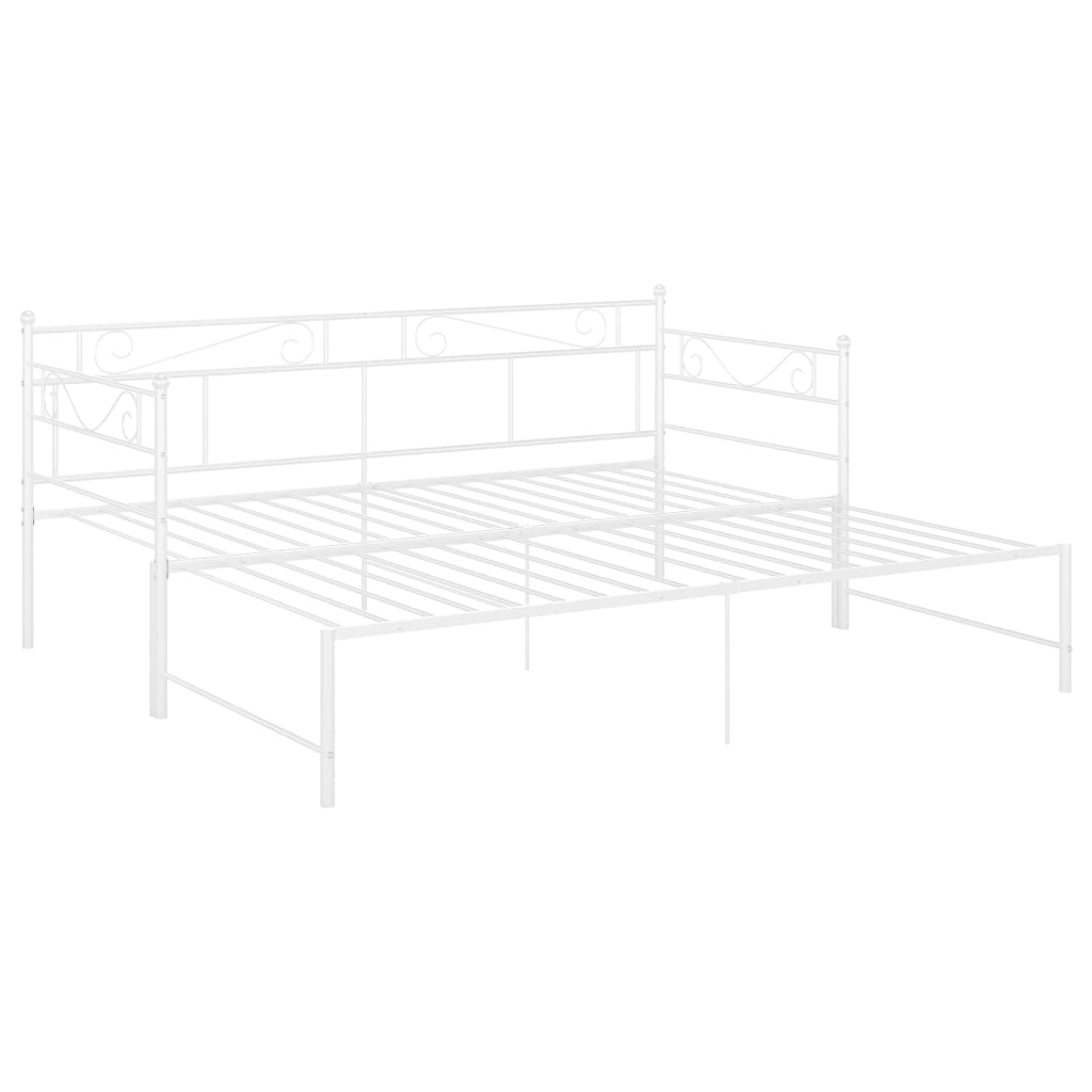Vuodesohvan runko valkoinen metalli 90x200 cm - Sisustajankoti.fi