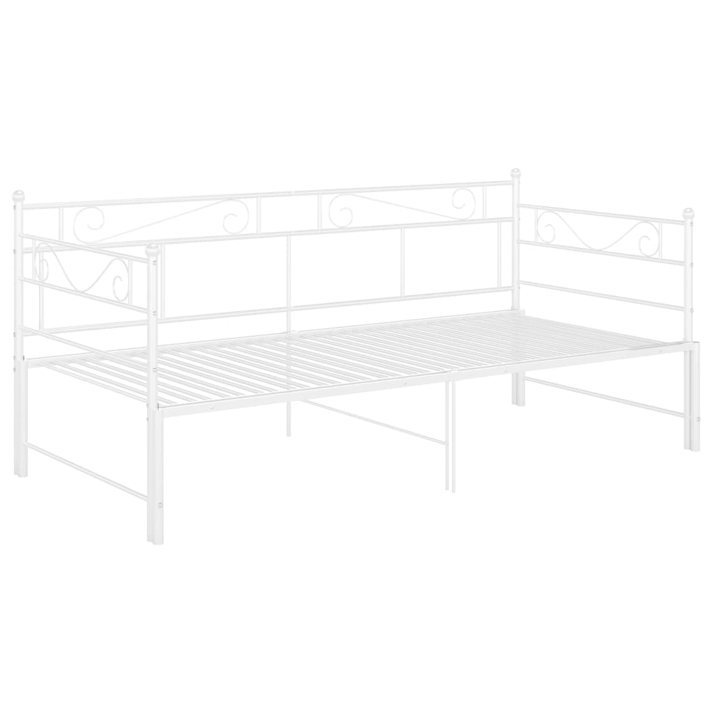 Vuodesohvan runko valkoinen metalli 90x200 cm - Sisustajankoti.fi