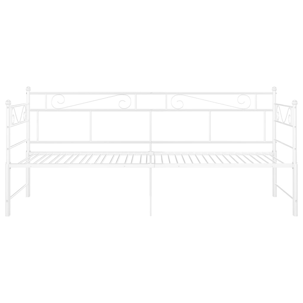 Vuodesohvan runko valkoinen metalli 90x200 cm - Sisustajankoti.fi