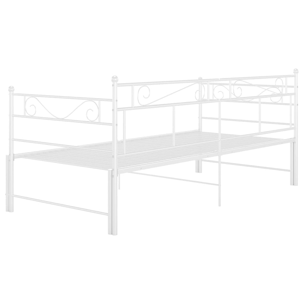 Vuodesohvan runko valkoinen metalli 90x200 cm - Sisustajankoti.fi