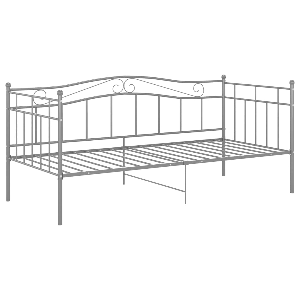 Sohvasängyn runko harmaa metalli 90x200 cm - Sisustajankoti.fi