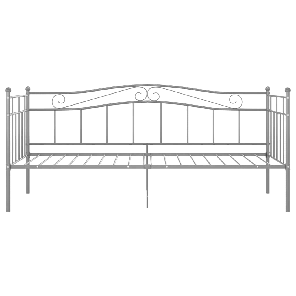 Sohvasängyn runko harmaa metalli 90x200 cm - Sisustajankoti.fi