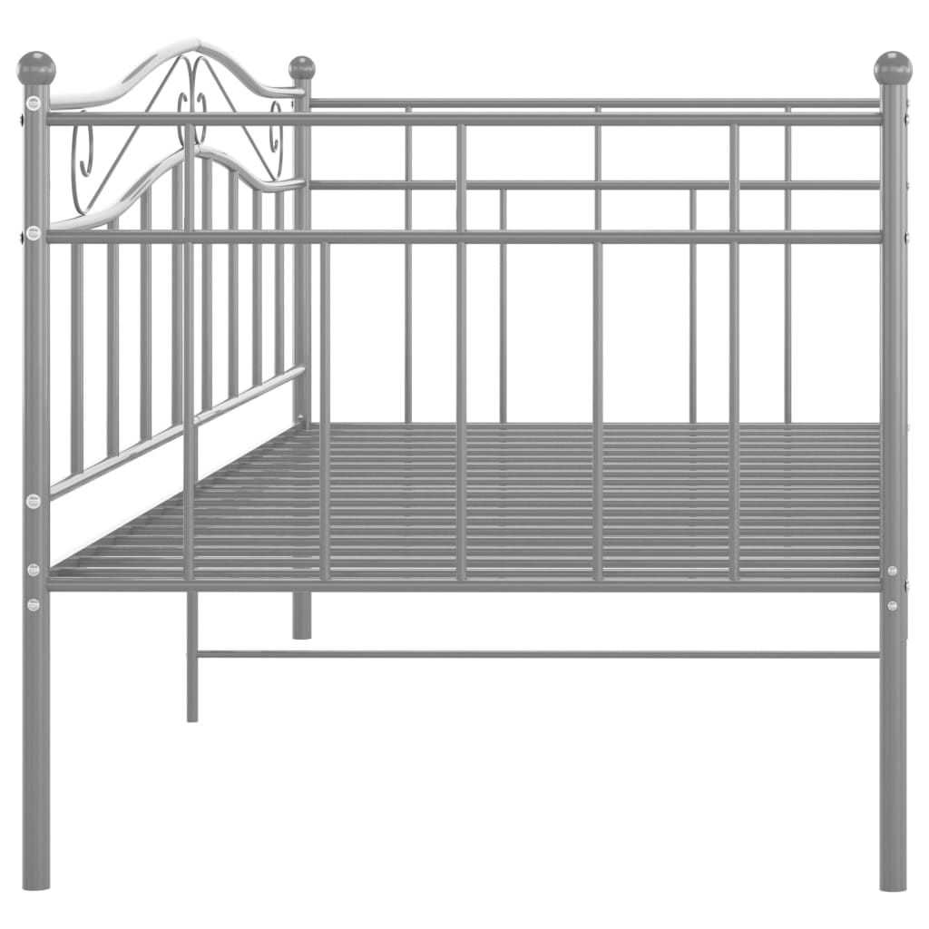Sohvasängyn runko harmaa metalli 90x200 cm - Sisustajankoti.fi