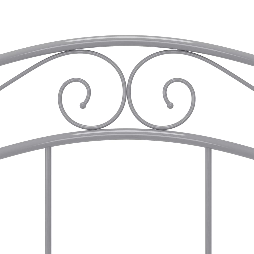 Sängynrunko harmaa metalli 120x200 cm - Sisustajankoti.fi