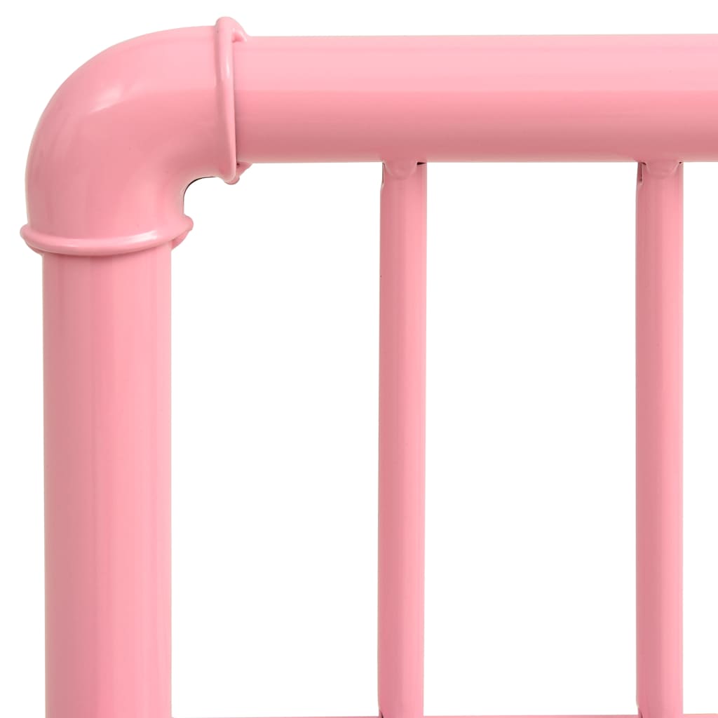 Yöpöytä pinkki/läpinäkyvä 45x34,5x62,5 cm metalli ja lasi - Sisustajankoti.fi