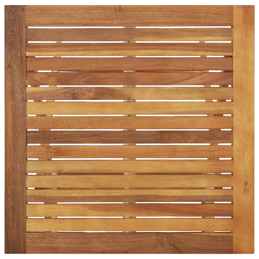 Kokoontaitettava puutarhapöytä 60x60x75 cm täysi akaasiapuu - Sisustajankoti.fi