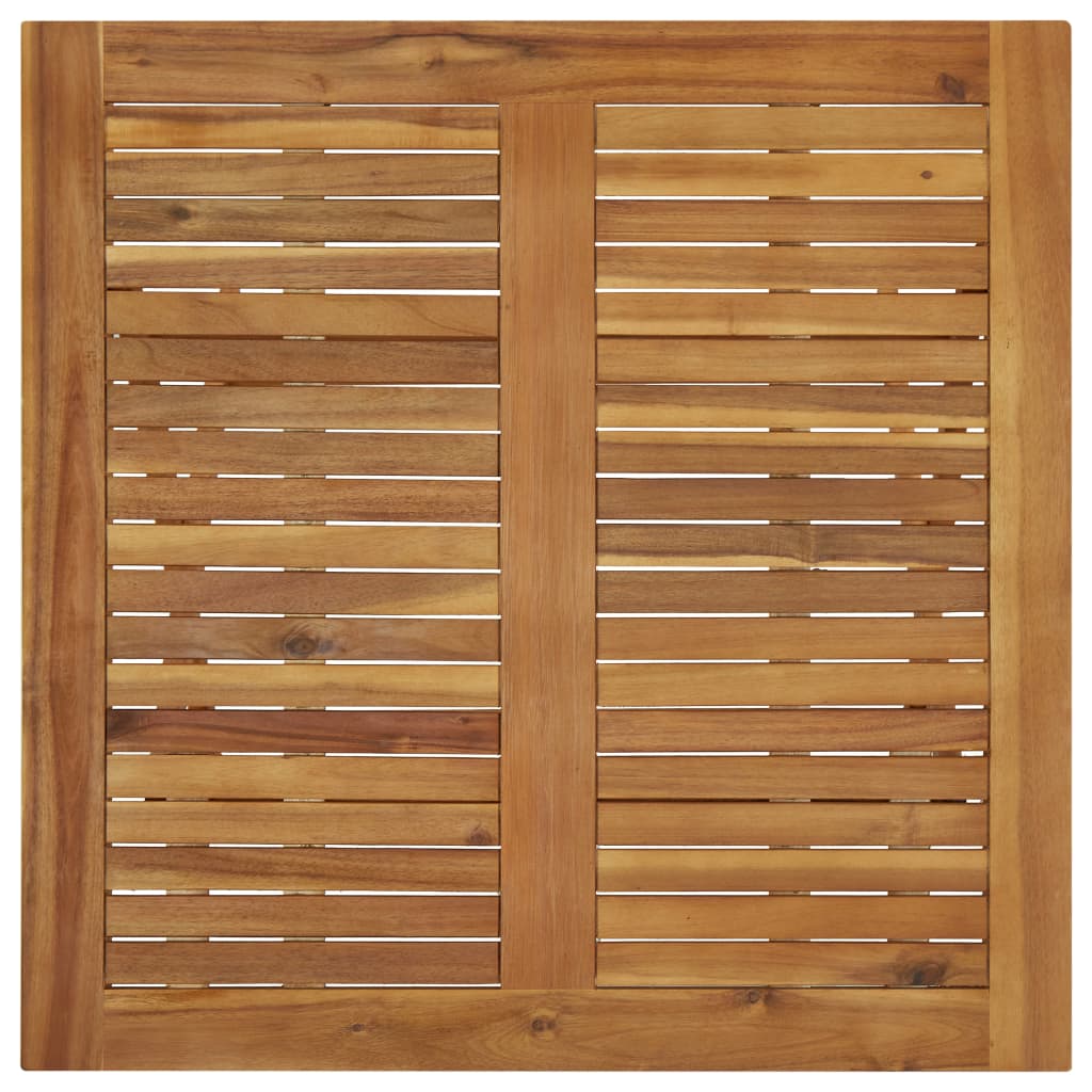 Kokoontaittuva puutarhapöytä 90x90x75 cm täysi akaasiapuu - Sisustajankoti.fi