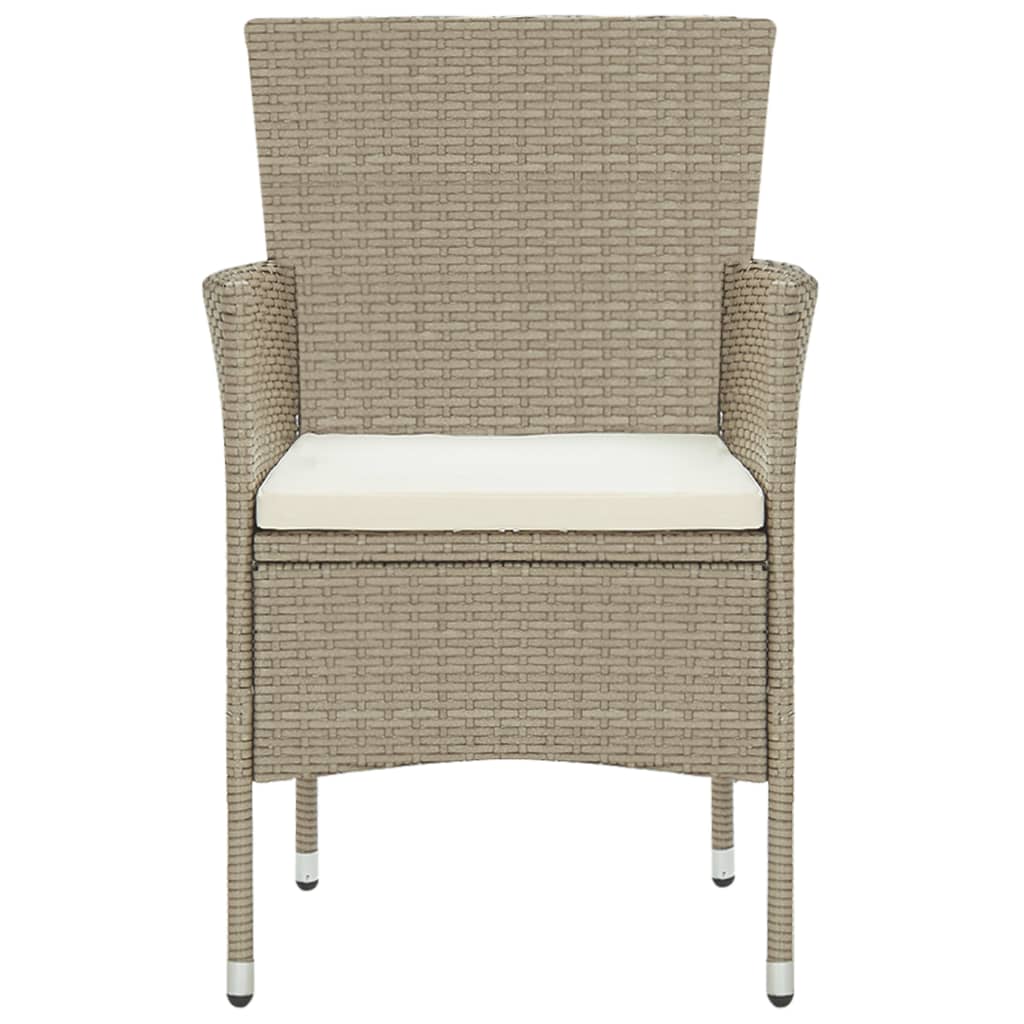 3-osainen Ulkoruokailuryhmä polyrottinki beige - Sisustajankoti.fi