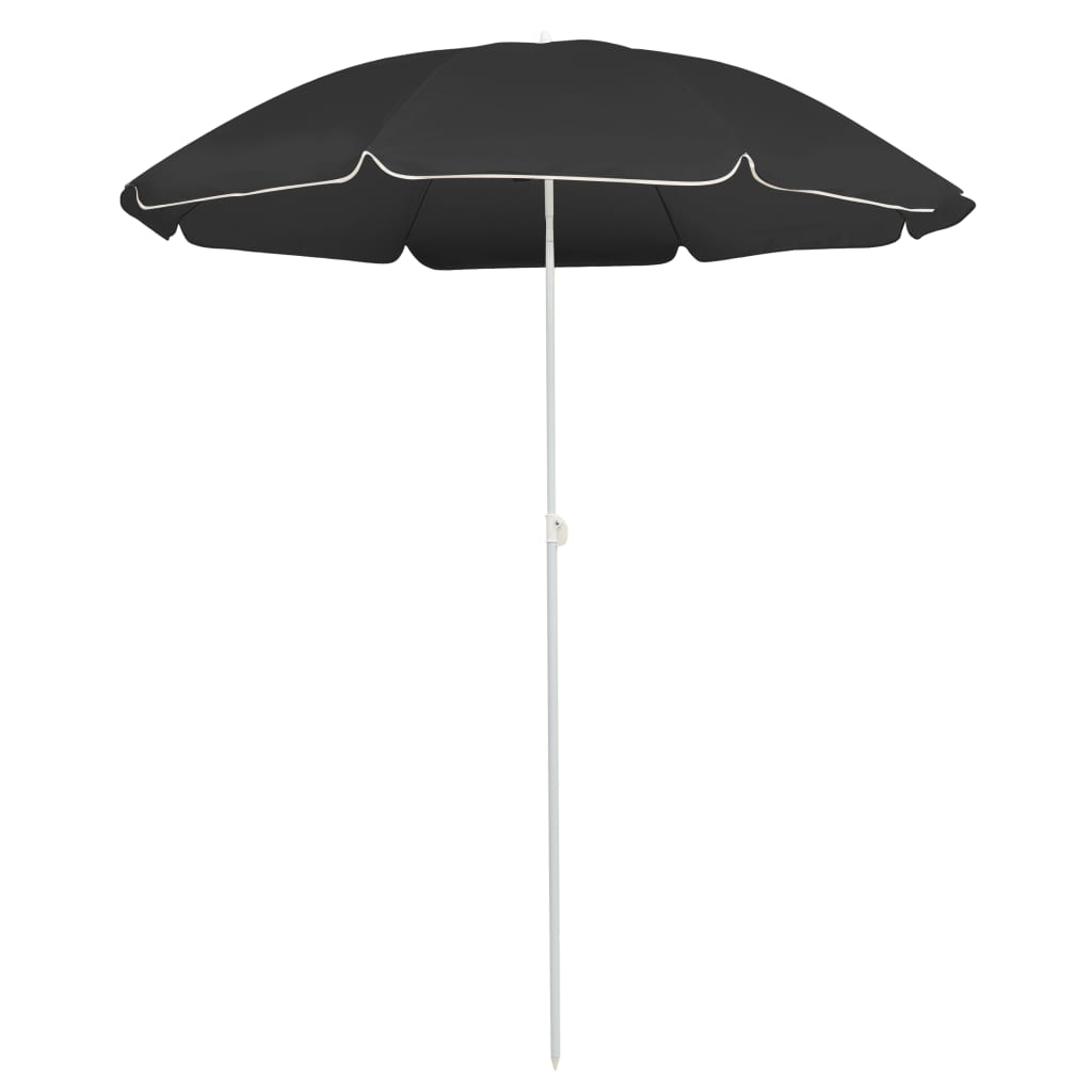 Aurinkovarjo terästanko antrasiitti 180 cm - Sisustajankoti.fi