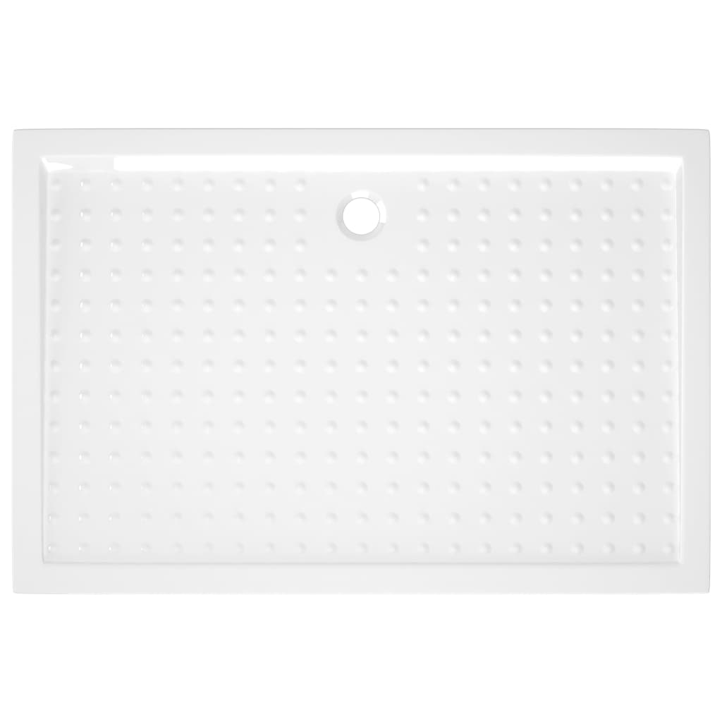 Suihkualusta valkoinen 80x120x4 cm ABS - Sisustajankoti.fi