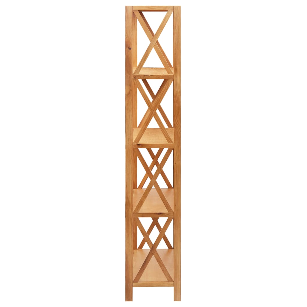 Kirjahylly 5 tasoa 80x30x163,5 cm täystammi - Sisustajankoti.fi