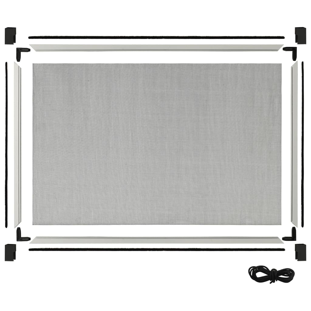 Jatkettava hyönteisverkko ikkunaan valkoinen (75-143)x50 cm - Sisustajankoti.fi