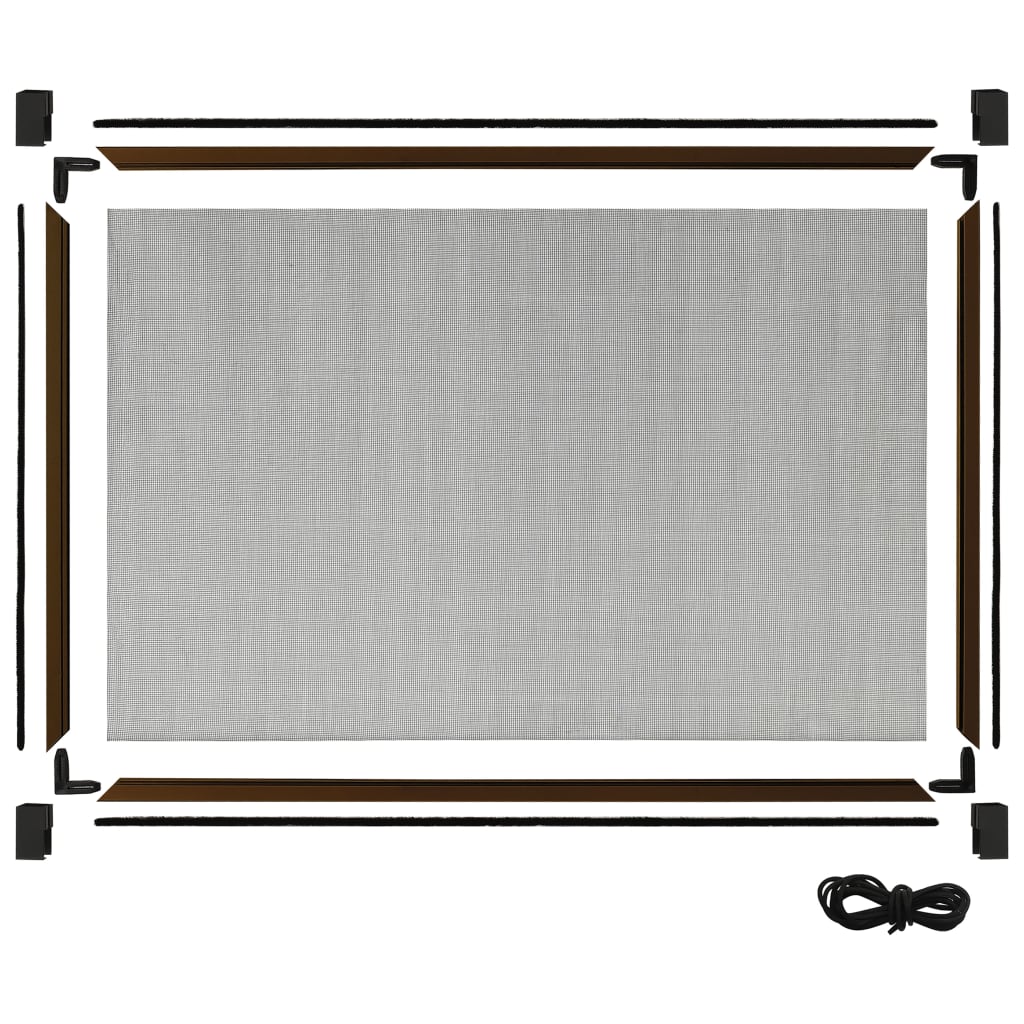 Jatkettava hyönteisverkko ikkunaan ruskea (75-143)x50 cm - Sisustajankoti.fi