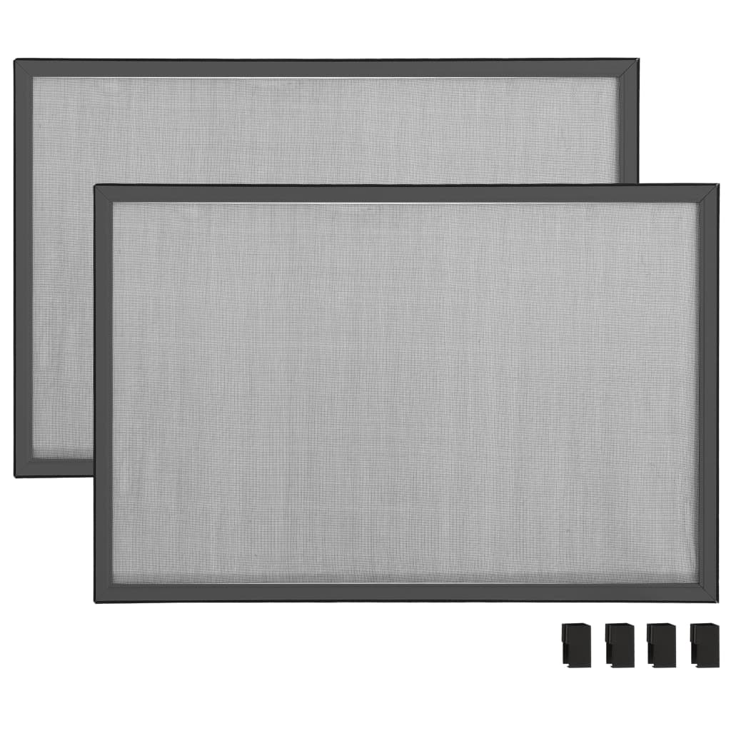 Jatkettava hyönteisverkko ikkunaan antrasiitti (75-143)x50 cm - Sisustajankoti.fi