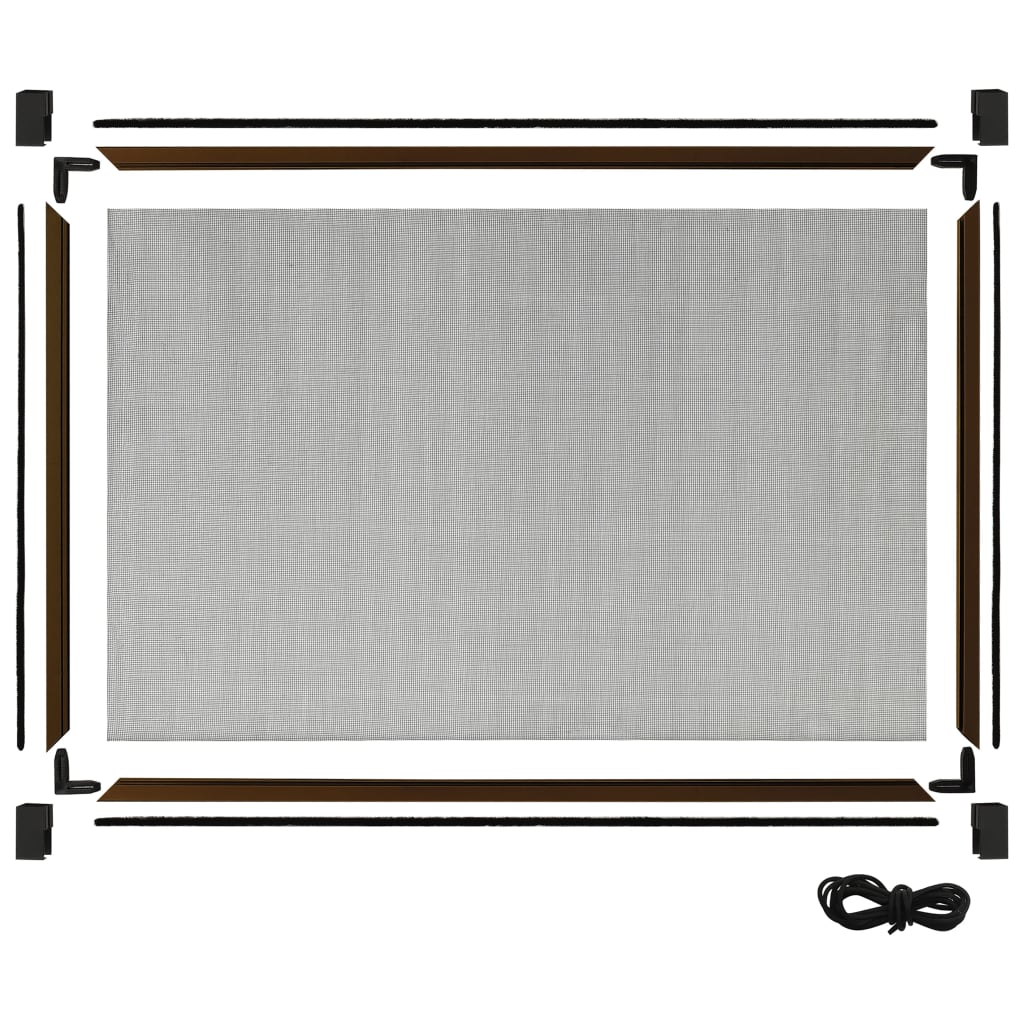 Jatkettava hyönteisverkko ikkunaan ruskea (100-193)x75 cm - Sisustajankoti.fi