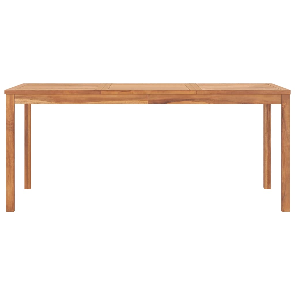 Puutarhan ruokapöytä 180x90x77 cm täysi tiikki - Sisustajankoti.fi