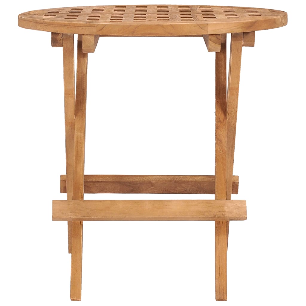 Kokoontaittuva puutarhapöytä 50x50x50 cm täysi tiikki - Sisustajankoti.fi