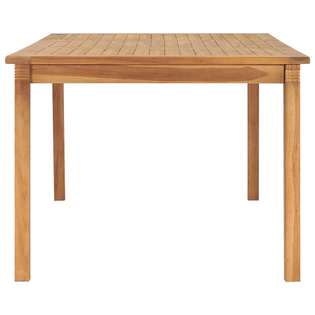 Puutarhan ruokapöytä 200x100x75 cm täysi tiikki - Sisustajankoti.fi