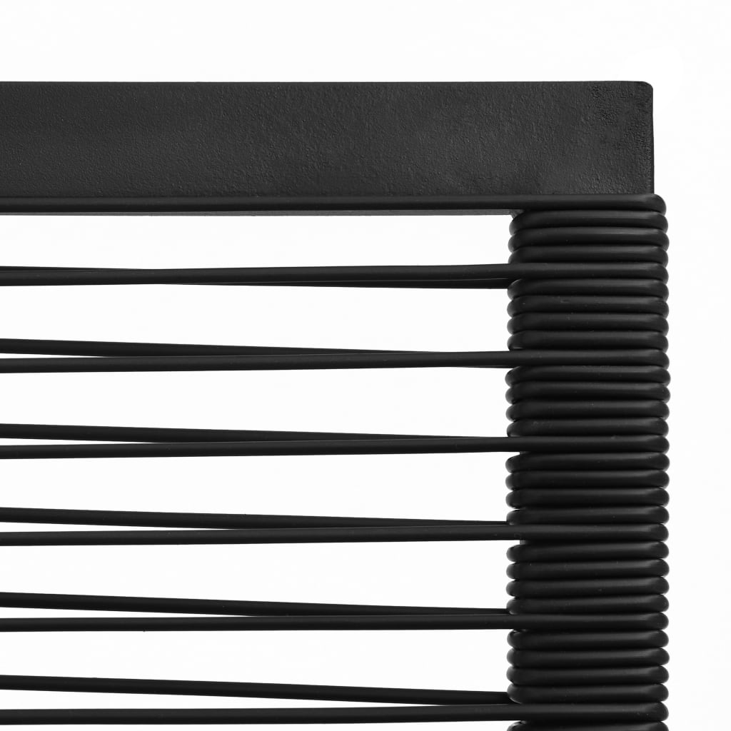 5-osainen ulkoruokailuryhmä PVC rottinki musta - Sisustajankoti.fi