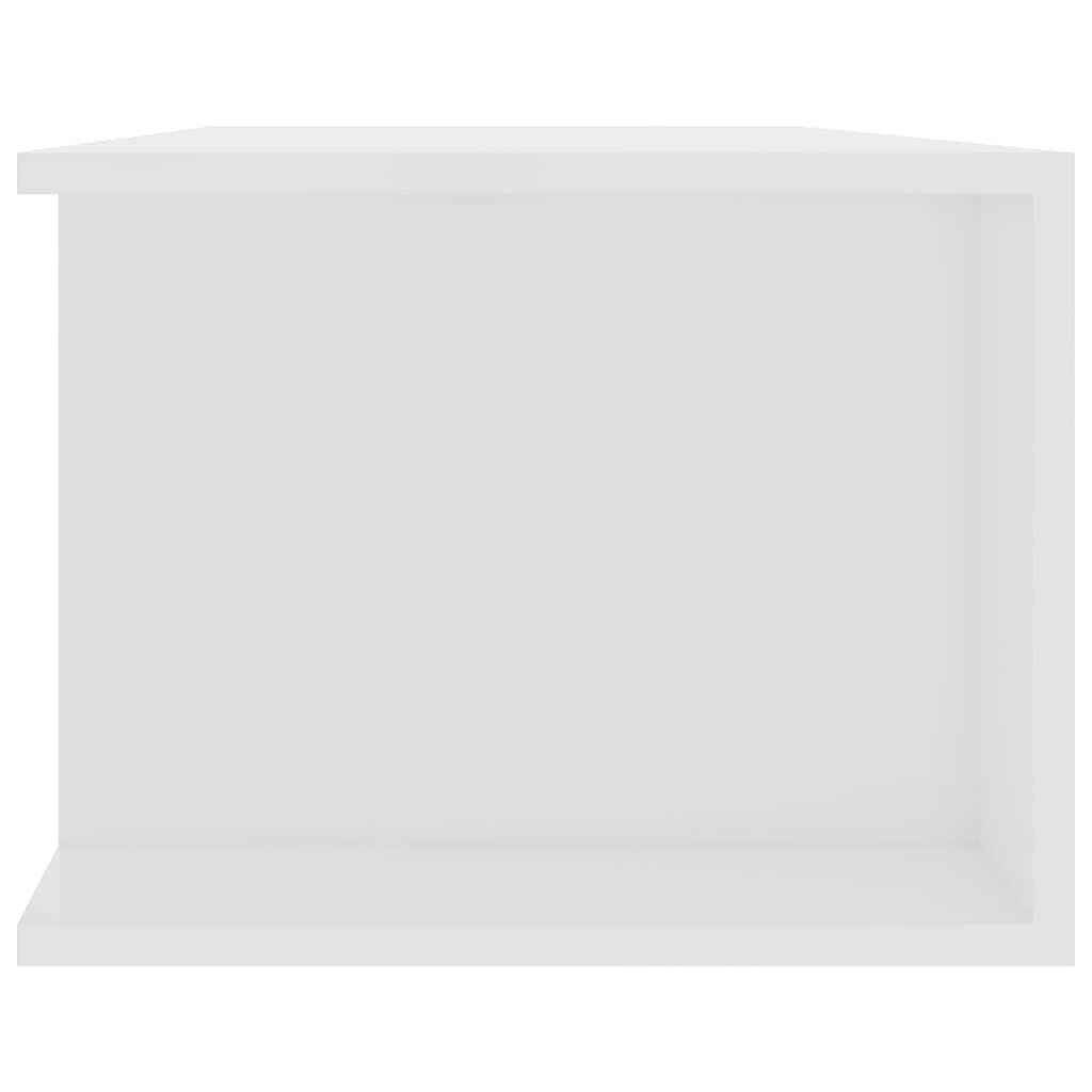 TV-taso LED-valoilla korkeakiilto valkoinen 135x39x30 cm - Sisustajankoti.fi