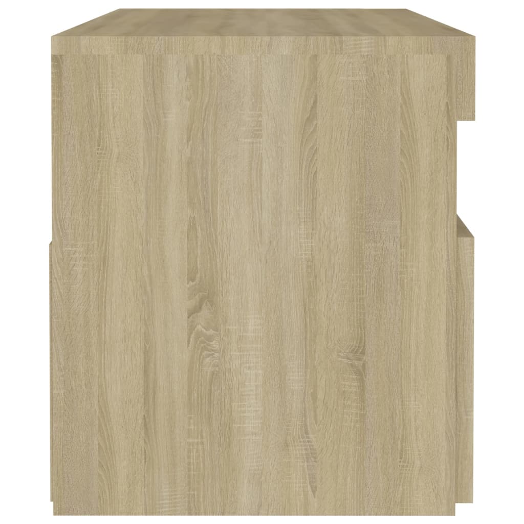 TV-taso LED-valoilla Sonoma-tammi 60x35x40 cm - Sisustajankoti.fi