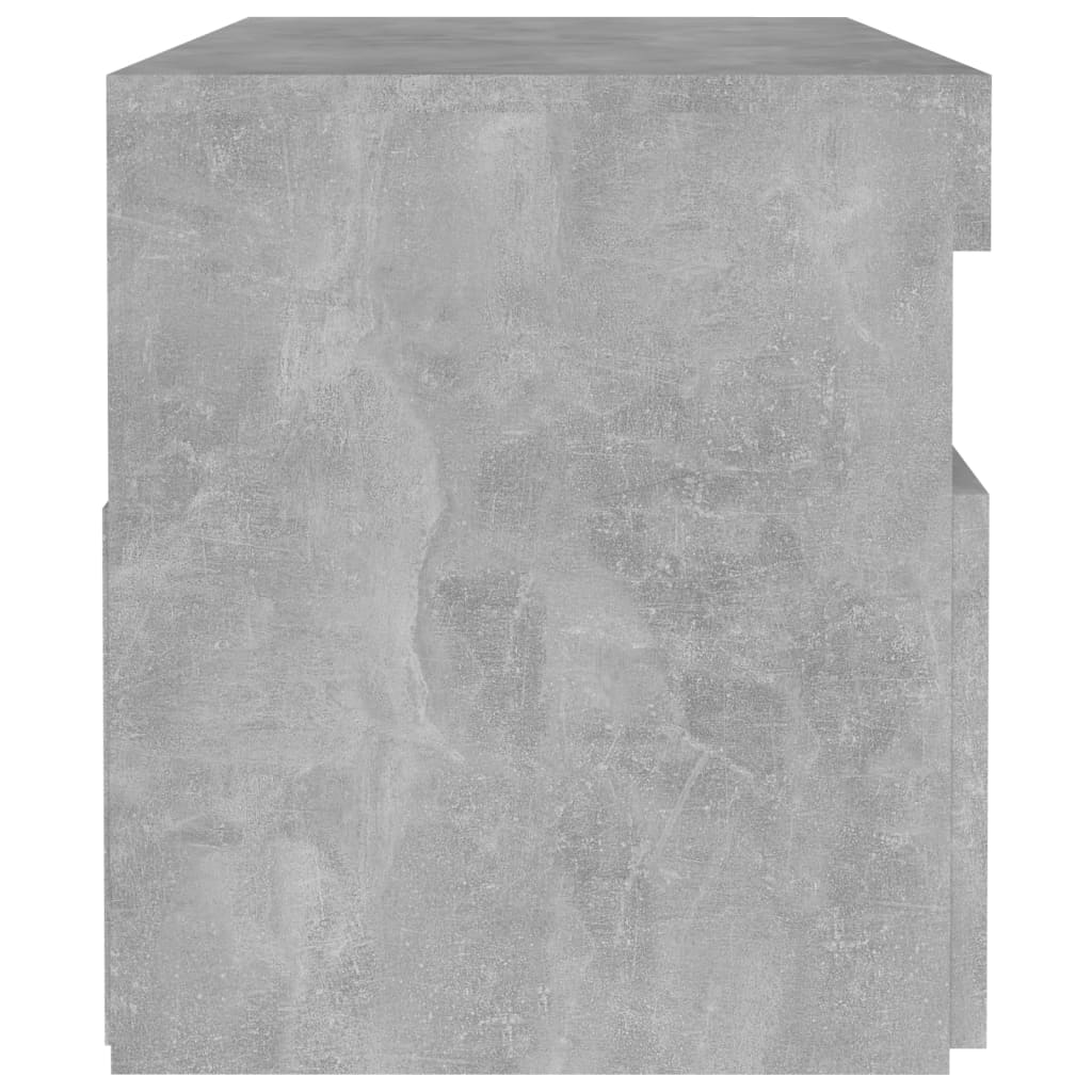 TV-taso LED-valoilla betoninharmaa 60x35x40 cm - Sisustajankoti.fi