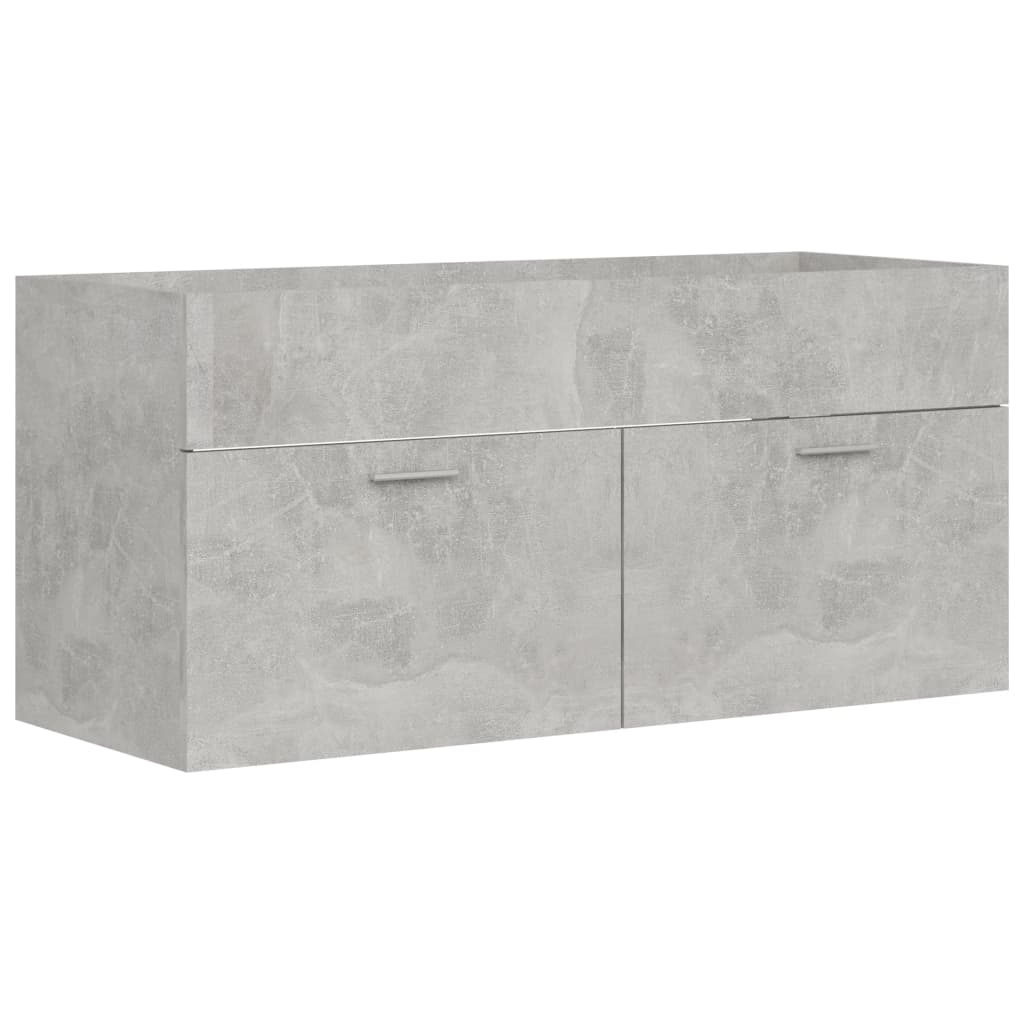 Allaskaappi betoninharmaa 100x38,5x46 cm lastulevy - Sisustajankoti.fi