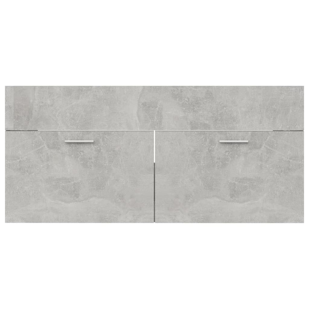 Allaskaappi betoninharmaa 100x38,5x46 cm lastulevy - Sisustajankoti.fi