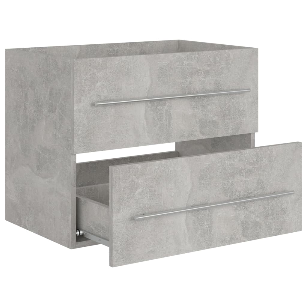 Allaskaappi betoninharmaa 60x38,5x48 cm lastulevy - Sisustajankoti.fi