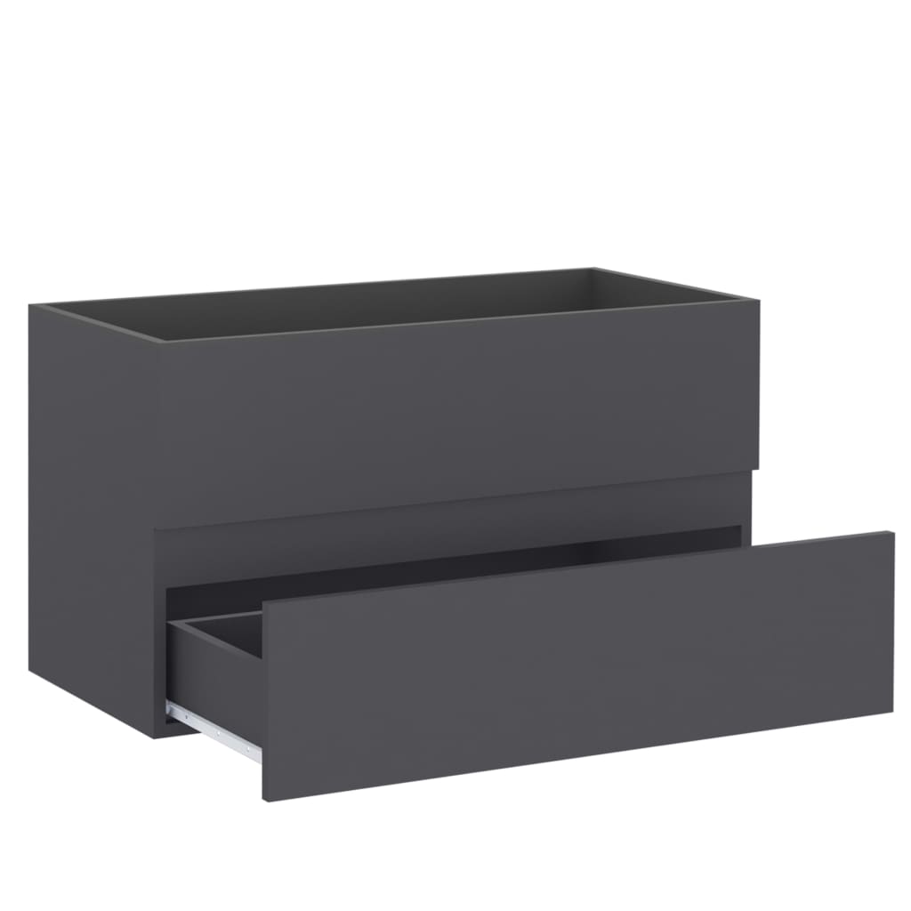 Allaskaappi harmaa 80x38,5x45 cm - Sisustajankoti.fi