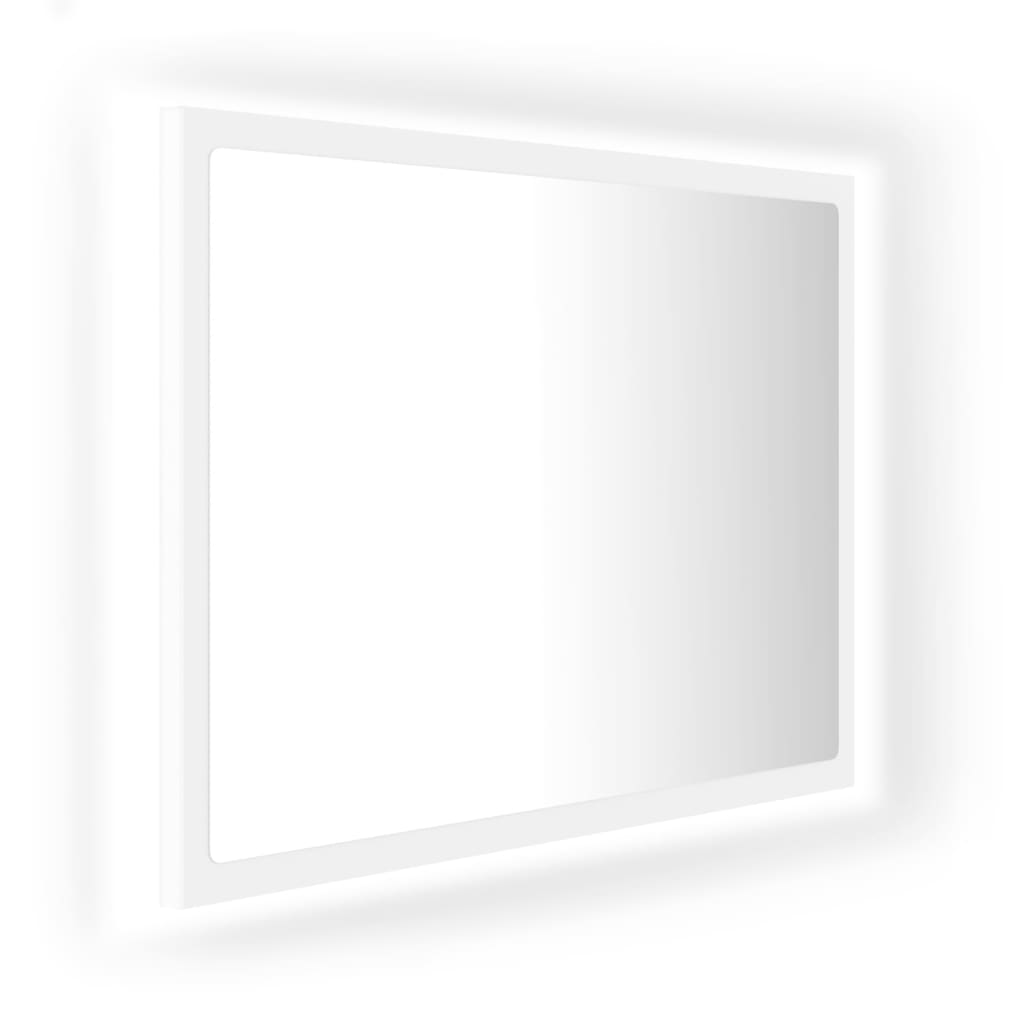 LED-kylpyhuonepeili valkoinen 60x8,5x37 cm lastulevy - Sisustajankoti.fi